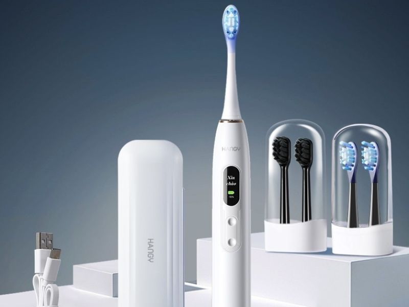  Bàn chải điện H1 Hangy phù hợp cho răng nhạy cảm và người đeo niềng