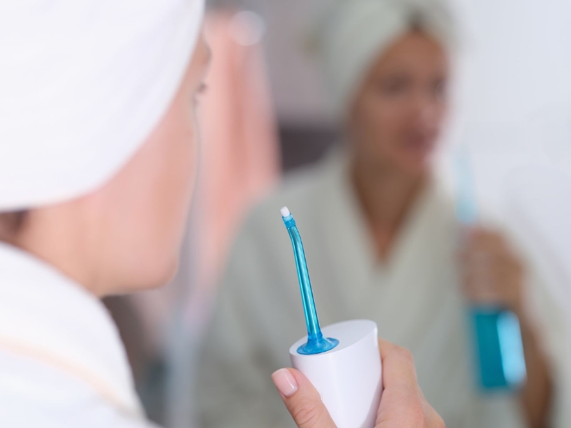 Máy tăm nước bị tắc gây ảnh hưởng đến hiệu quả vệ sinh răng miệng