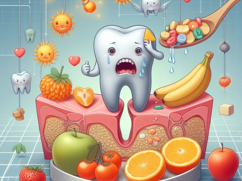  Chảy máu khi đánh răng do chế độ ăn uống thiếu dưỡng chất
